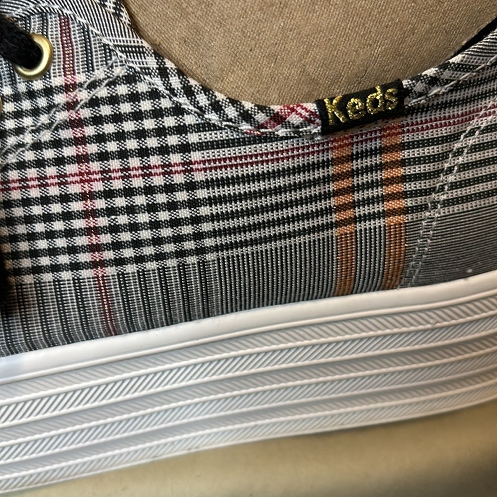 KEDS Triple Up plaid sneakers excellent condition super cute! Size 8.5 - Picture 3 of 15